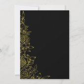 女子ゴールデンエレガントバラフラワーリタイア 招待状 (裏面)