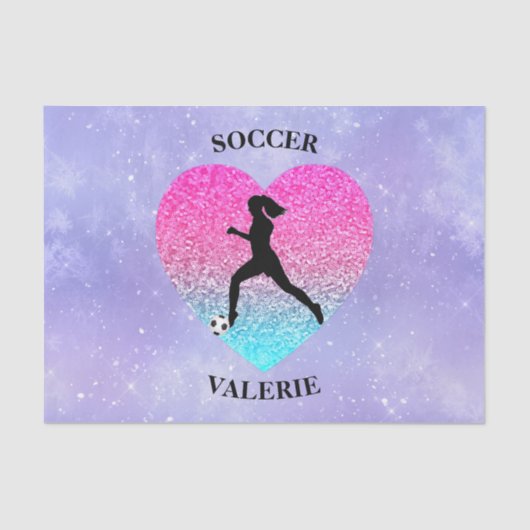 女子サッカーが大好き 薄葉紙 (正面)