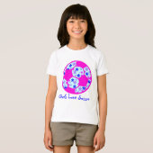 女子サッカーが大好き Tシャツ (正面フル)