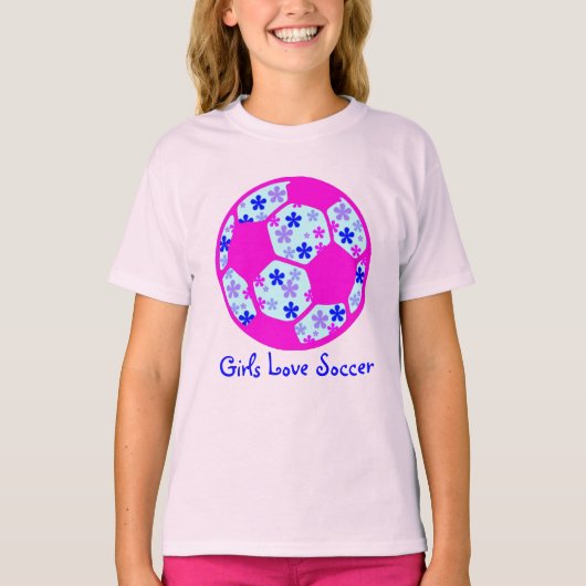 女子サッカーが大好き Tシャツ (正面)