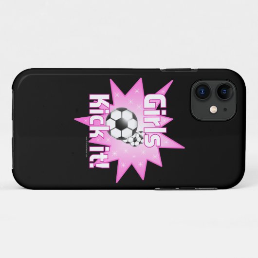 女子サッカーで蹴る Case-Mate iPhoneケース (裏面(横))