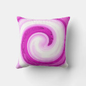 女子サッカーの渦巻き旋回とグリッターハート クッション (裏面)