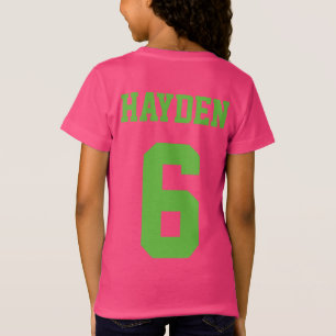 女子サッカーの誕生日パーティーTシャツ Tシャツ