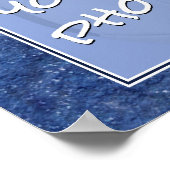 女子サッカーの追加チーム写真記念 ポスター (角)