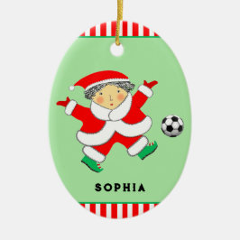 女子サッカークリスマスコレクティブ セラミックオーナメント