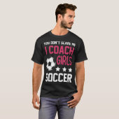 女子サッカーコーチングギフトサッカーゴール Tシャツ (正面フル)
