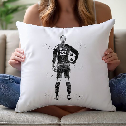 女子サッカーゴールキーパー クッション