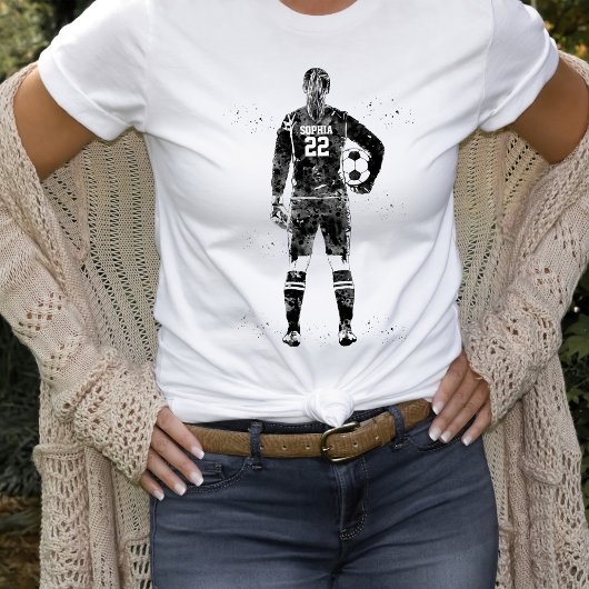 女子サッカーゴールキーパー Tシャツ