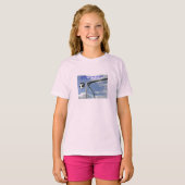 女子サッカーゴールリンガーTシャツ Tシャツ (正面フル)