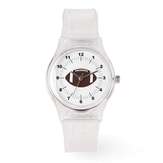 女子サッカースポーティピンクシリコンウォッチ 腕時計 (正面)