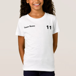 女子サッカーチームのカスタムリーグユニフォーム - 女子キッズ Tシャツ