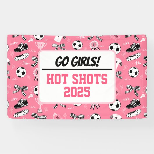 女子サッカーチームのサポート 横断幕 (横)