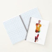 女子サッカープレーヤー ノートブック (内部)
