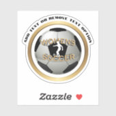 女子サッカーボールスポーツ シール (シート)