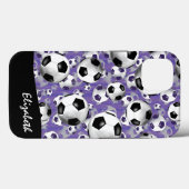 女子サッカーボールパターン Case-Mate iPhoneケース (裏面 (横))