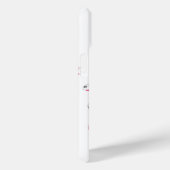 女子サッカーモノグラムののボールがピンク色の灰色のパンク Case-Mate iPhoneケース (裏面 / 右)