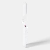 女子サッカーモノグラムののボールがピンク色の黒くパンクした Case-Mate iPhoneケース (裏面 / 右)