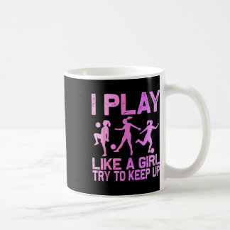 女子サッカー好きのためのおもしろサッカーグッズ P コーヒーマグカップ
