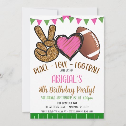 女子サッカー招待状 招待状 (正面)