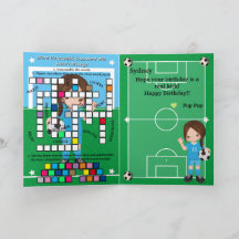 女子サッカー秘密メッセージハッピーバースデー