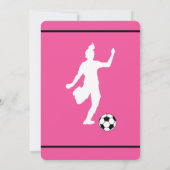 女子サッカー誕生日パーティー 招待状 (裏面)