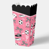 女子サッカー選手の誕生日パーティッガーリークピンク フェイバーボックス (裏面)