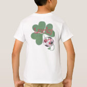 女子サッカー選手ロック！ Tシャツ (裏面)