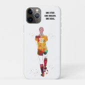 女子サッカー選手 iPhone 11 Pro カバー (裏)