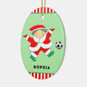 女子サッカー クリスマスコレクション セラミックオーナメント (左)