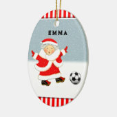 女子サッカー クリスマスコレクション セラミックオーナメント (左)
