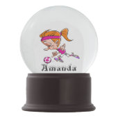 女子サッカー スノーグローブ (裏面)