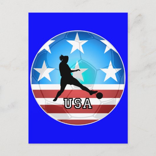 女子サッカー ポストカード (正面)