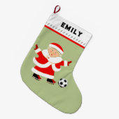 女子サッカー ラージクリスマスストッキング (正面 (吊り時))