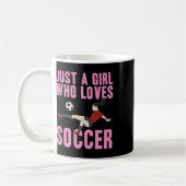 女子サッカー、女子、サッカー好きママ、サッカー選手、監督 コーヒーマグカップ (左)