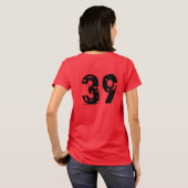 女子サッカーTシャツ Tシャツ (裏面フル)