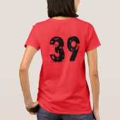 女子サッカーTシャツ Tシャツ (裏面)