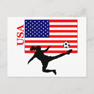 女子サッカーUSA ポストカード