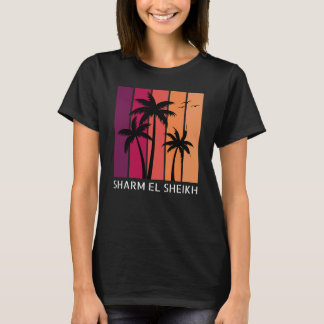 女子シャルムエルシェイクヴィンテージサンセットTシャツ Tシャツ