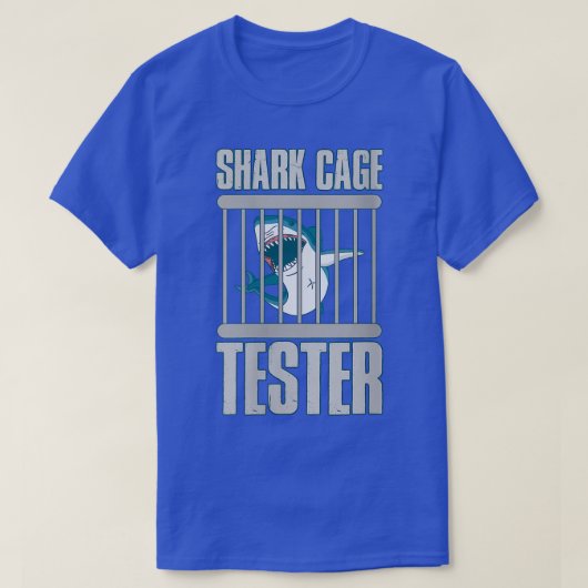 女子シャークケージテスターVNeck Tシャツ (デザイン正面)