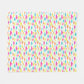 女子シャーク柄 フリースブランケット (正面(横))