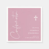 女子スクリプトの確認 スタンダードカクテルナプキン (正面)