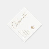 女子スクリプトの確認 スタンダードカクテルナプキン (角)