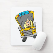 女子スクールバスドライバーギフトアイディア マウスパッド (マウス)