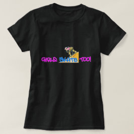 女子スケートも! – スケートボードTシャツ Tシャツ