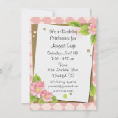 女子スタイリッシュ10代のバースデーパーティ招待状 招待状 (裏面)