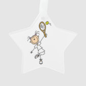 女子スティックフィギュアテニス選手 オーナメント (裏面)