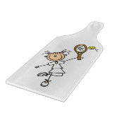 女子スティックフィギュアテニス選手 カッティングボード (角)