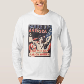 女子ストップ対GOP戦争 Tシャツ