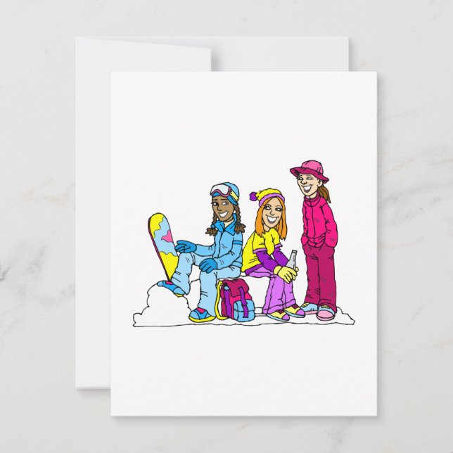 女子スノーボードチーム (正面)