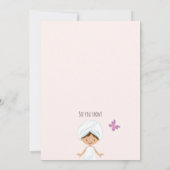 女子スパパーティーの招待状 招待状 (裏面)